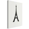 Artgeist Paveikslas - Eiffel Tower Simple Graphics in Juodas and Baltas