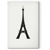 Artgeist Paveikslas - Eiffel Tower Simple Graphics in Juodas and Baltas