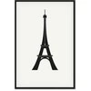 Artgeist Paveikslas - Eiffel Tower Simple Graphics in Juodas and Baltas