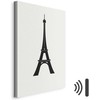 Artgeist Paveikslas - Eiffel Tower Simple Graphics in Juodas and Baltas