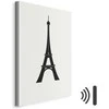 Artgeist Paveikslas - Eiffel Tower Simple Graphics in Juodas and Baltas