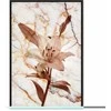Artgeist Paveikslas - Elegance of a Flower (1-part) - Delicate Lily on Marble in Sepia