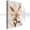 Artgeist Paveikslas - Elegance of a Flower (1-part) - Delicate Lily on Marble in Sepia