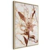 Artgeist Paveikslas - Elegance of a Flower (1-part) - Delicate Lily on Marble in Sepia