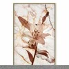 Artgeist Paveikslas - Elegance of a Flower (1-part) - Delicate Lily on Marble in Sepia