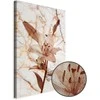 Artgeist Paveikslas - Elegance of a Flower (1-part) - Delicate Lily on Marble in Sepia