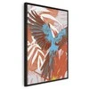 Artgeist Paveikslas - Exotic Wings - Parrot Among Abstract Leaf Patterns