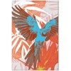 Artgeist Paveikslas - Exotic Wings - Parrot Among Abstract Leaf Patterns
