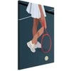 Artgeist Paveikslas - Female Tennis Player With a Raudona Racket on the Court - Graphics
