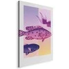 Artgeist Paveikslas - Fish in Pastels - Stylized Fish Against Gradient Shapes