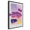 Artgeist Paveikslas - Fish in Pastels - Stylized Fish Against Gradient Shapes
