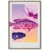 Artgeist Paveikslas - Fish in Pastels - Stylized Fish Against Gradient Shapes
