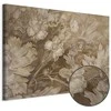 Artgeist Paveikslas - Floral Ornaments Carved in Delicate Sepia and Brown Shades