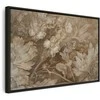 Artgeist Paveikslas - Floral Ornaments Carved in Delicate Sepia and Brown Shades