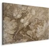 Artgeist Paveikslas - Floral Ornaments Carved in Delicate Sepia and Brown Shades