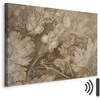 Artgeist Paveikslas - Floral Ornaments Carved in Delicate Sepia and Brown Shades