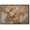Artgeist Paveikslas - Floral Ornaments Carved in Delicate Sepia and Brown Shades
