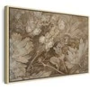 Artgeist Paveikslas - Floral Ornaments Carved in Delicate Sepia and Brown Shades