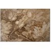 Artgeist Paveikslas - Floral Ornaments Carved in Delicate Sepia and Brown Shades