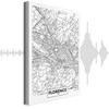 Artgeist Paveikslas - Florence Map (1 Part) Vertical