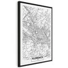 Artgeist Paveikslas - Florence Map (1 Part) Vertical