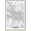 Artgeist Paveikslas - Florence Map (1 Part) Vertical