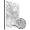 Artgeist Paveikslas - Florence Map (1 Part) Vertical