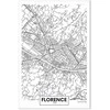 Artgeist Paveikslas - Florence Map (1 Part) Vertical