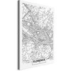 Artgeist Paveikslas - Florence Map (1 Part) Vertical
