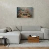 Artgeist Paveikslas - Flowery bench - impressionist painting full of flowers
