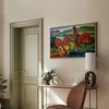 Artgeist Paveikslas - Franz Marc – The Raudona Horses (Grazing Horses IV)