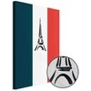 Artgeist Paveikslas - French Flag With Graphic Eiffel Tower
