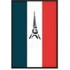 Artgeist Paveikslas - French Flag With Graphic Eiffel Tower