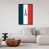 Artgeist Paveikslas - French Flag With Graphic Eiffel Tower