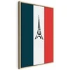 Artgeist Paveikslas - French Flag With Graphic Eiffel Tower