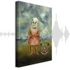 Artgeist Paveikslas - Frida Kahlo – Girl with Death Mask (She Plays Alone)