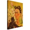 Artgeist Paveikslas - Frida Kahlo – Self-Portrait with Monkey and Parrot