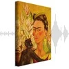 Artgeist Paveikslas - Frida Kahlo – Self-Portrait with Monkey and Parrot