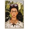 Artgeist Paveikslas - Frida Kahlo – Self-Portrait with Thorn Necklace and Hummingbird