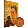 Artgeist Paveikslas - Frida Kahlo – Self-Portrait with Monkey and Parrot