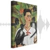 Artgeist Paveikslas - Frida Kahlo – Self-Portrait with Monkeys