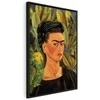 Artgeist Paveikslas - Frida Kahlo – Self-Portrait with Bonito