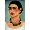 Artgeist Paveikslas - Frida Kahlo – Self-Portrait with Beaded Necklace