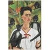Artgeist Paveikslas - Frida Kahlo – Self-Portrait with Monkeys