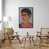 Artgeist Paveikslas - Frida Kahlo – Self-Portrait with Skirtas garbanotiems plaukams Hair