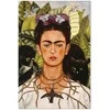 Artgeist Paveikslas - Frida Kahlo – Self-Portrait with Thorn Necklace and Hummingbird