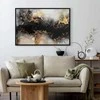 Artgeist Paveikslas - Golden explosions – abstract pattern inspired by marble