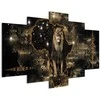 Artgeist Paveikslas - Golden Lion (5 Parts) Wide