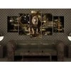 Artgeist Paveikslas - Golden Lion (5 Parts) Wide