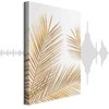 Artgeist Paveikslas - Golden Palm Leaves (1 Part) Vertical